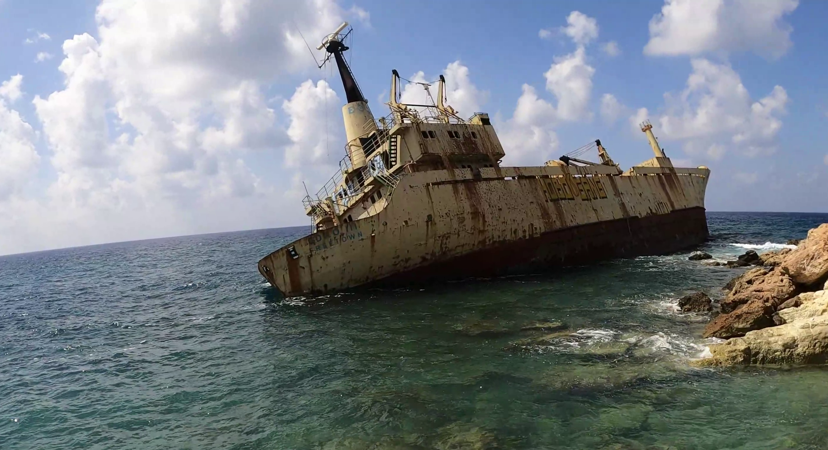 EDRO III shipwreck to Cyprus Relitto nave EDRO III a Cipro www.intotheblue.it